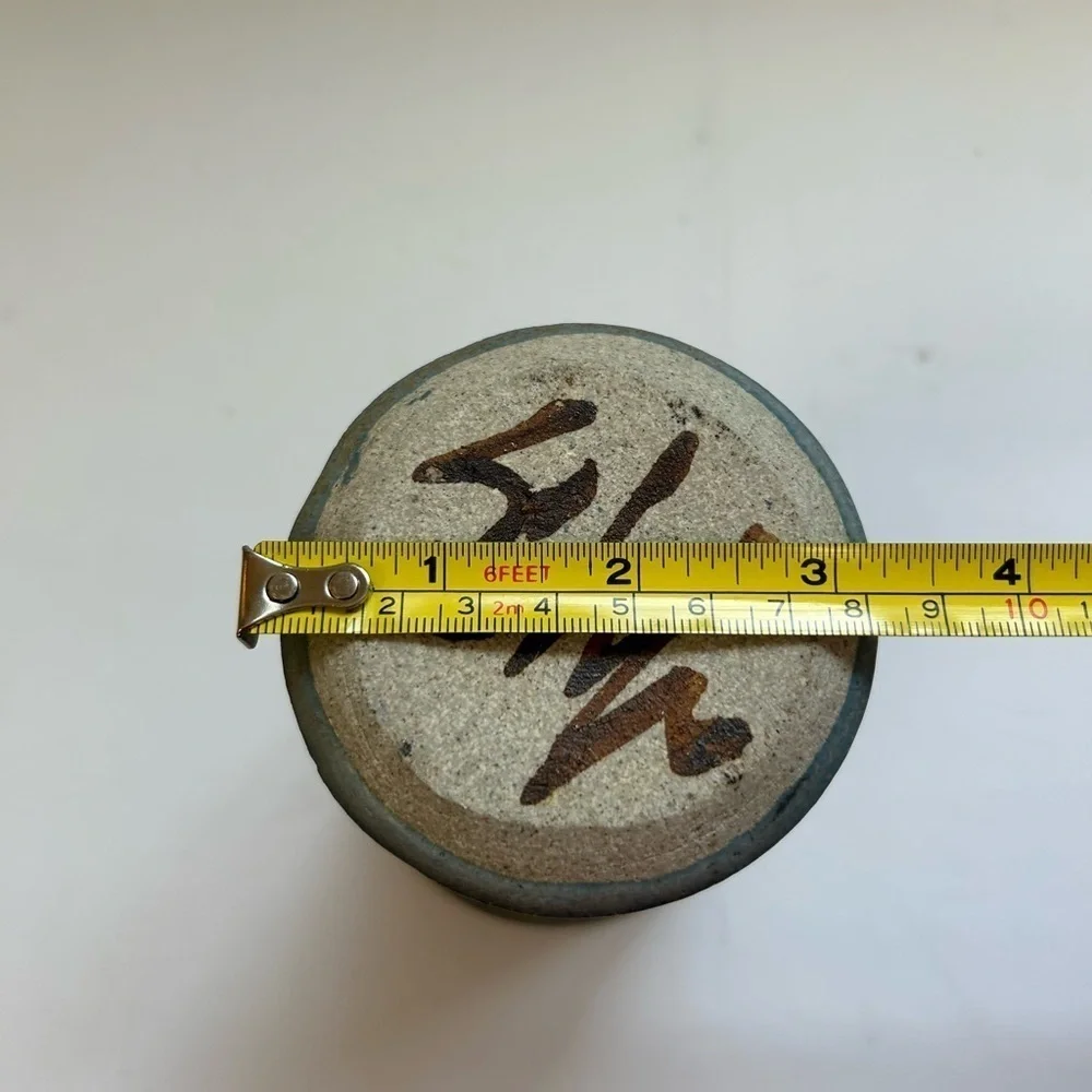 Handmade Vintage Stoneware Pottery  Vase Studio pottery/vase/artist signed